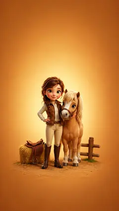 Jella auf dem Ponyhof