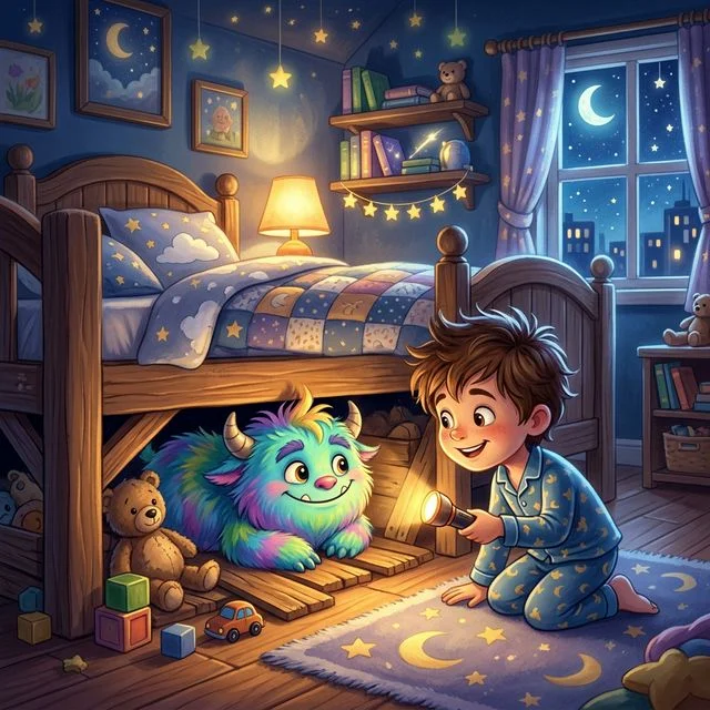 Das Kitzel-Monster unter dem Bett