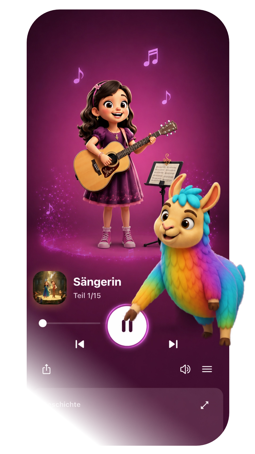 MyTales Player: Geschichte pausieren