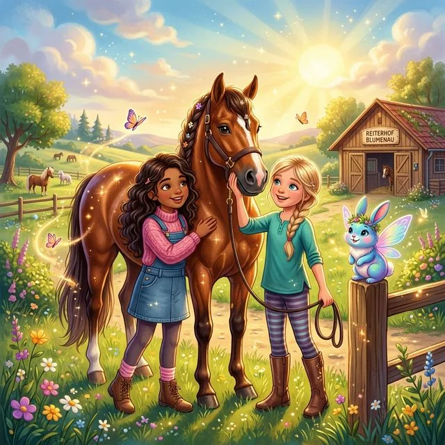 Luna und Emma auf dem Reiterhof